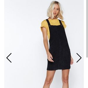 black pinafore dress size 20